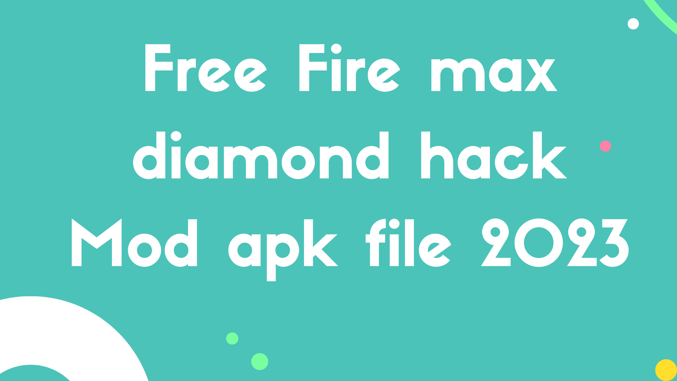 Free Fire max diamond hack Mod apk file 2023