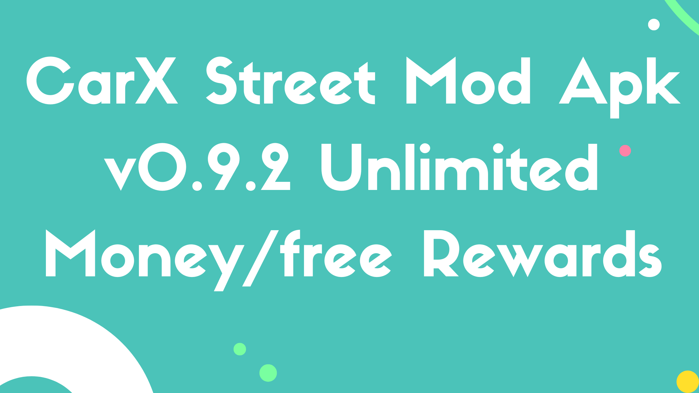 CarX Street Mod Apk v0.9.2 Unlimited Money/free Rewards